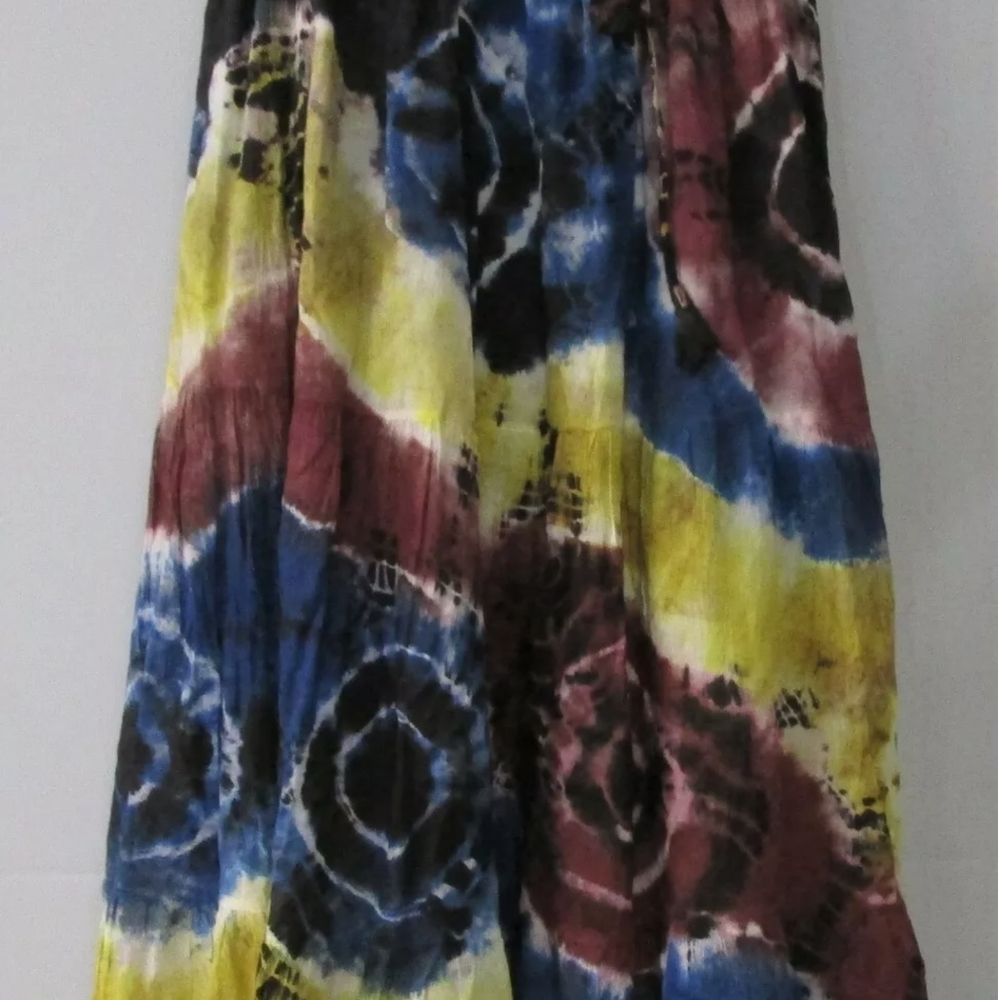 Tie Dye Tiered Skirt Small Medium